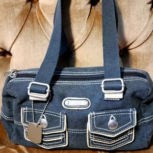 Bongo Denim Faded Gray Small Satchel